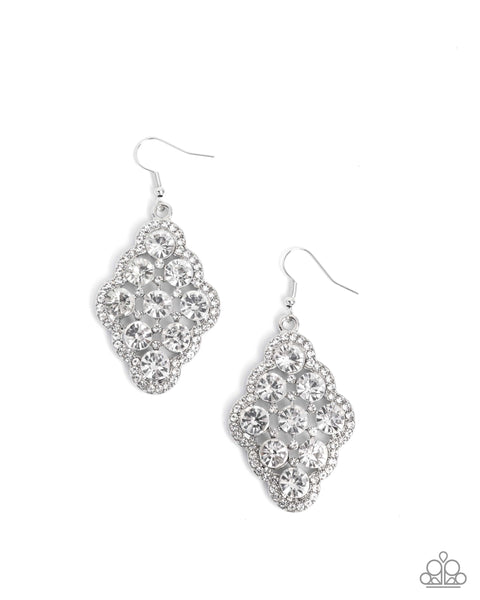 Scalloped Shimmer - White