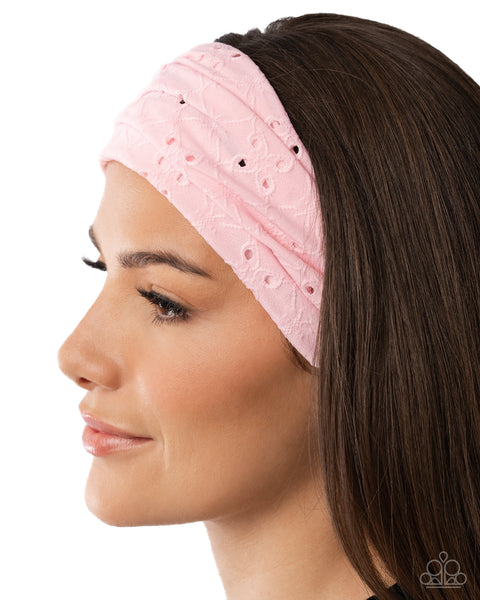Eyelet Elegance - Pink