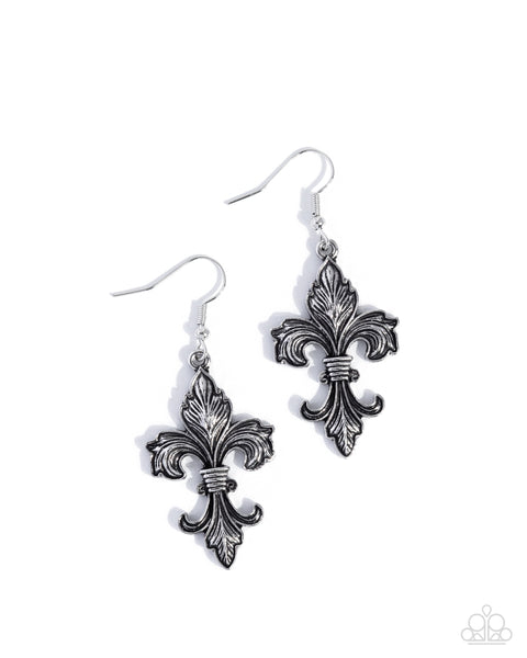 Fancy Fleur-De-Lis - Silver