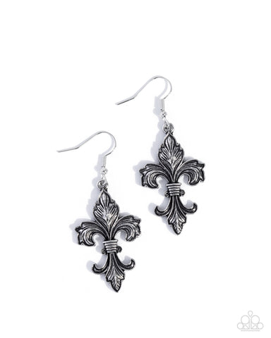 Fancy Fleur-De-Lis - Silver