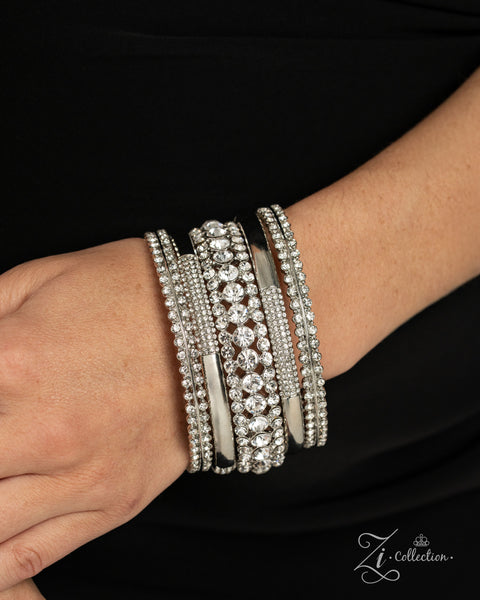 Dynamic Debut - White-Zi Bracelet