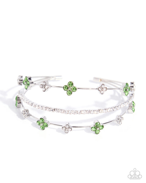 Layered Blooms - Green