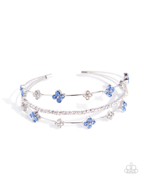 Layered Blooms - Blue