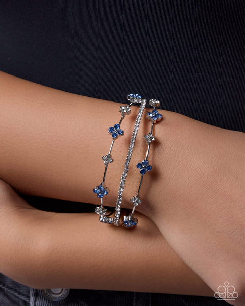 Layered Blooms - Blue