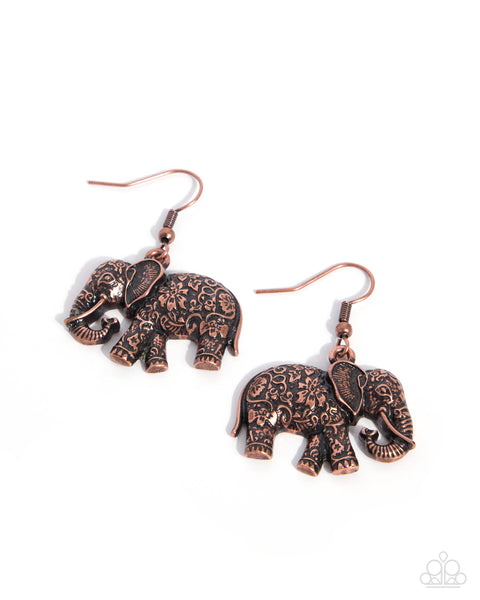 Embellished Elephant - Copper