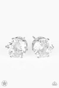 Just In Timeless White Post Earring