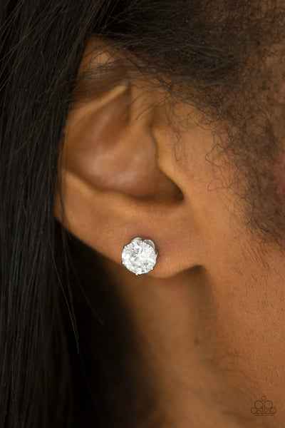 Just In Timeless White Post Earring